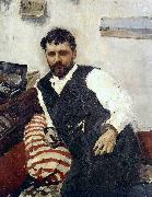 Valentin Aleksandrovich Serov Portrait of the Artist Konstantin Korovin oil painting on canvas